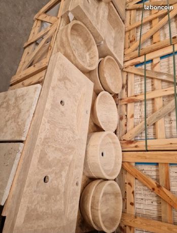 Vasques d'évier travertin