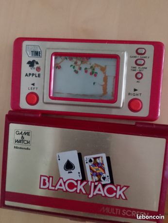 Vds Lot de deux jeux électroniques Game and Watch Nintendo Blackjack et Game and Watch Apple Matsushima