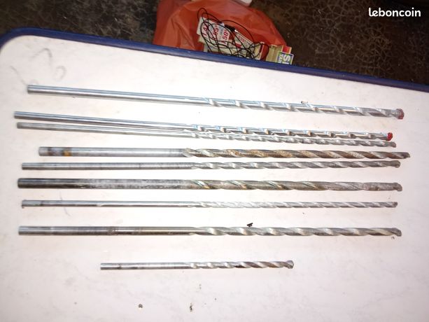 Vend lot de 9 grande mèches à Béton