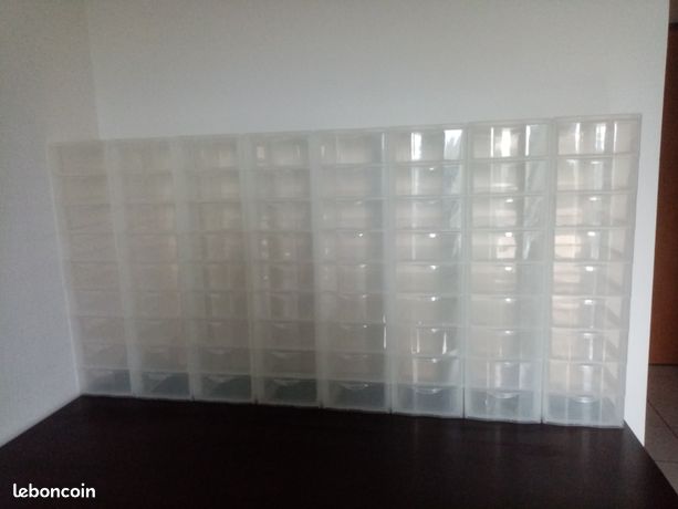 Vend lot de casier de rangement petite case