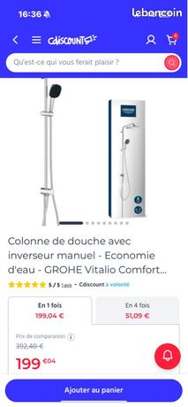 Vend matériel de salle de bain