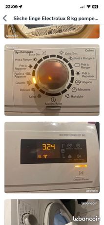 seche linge Electrolux pompe à chaleur en A+++