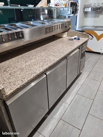 table a pizza 3 porte plus marbre