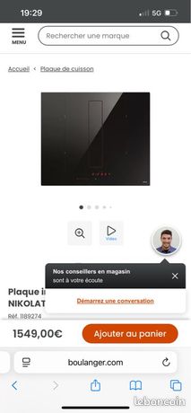 plaque cuisson aspirante