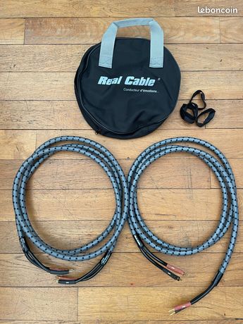 Vends câbles d’enceintes REAL CABLE 3D-TDC (Câble assemblé 2 x 3 m)