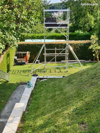 Vends echafaudage servi une fois