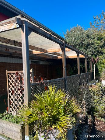 pergola bois et polycarbonate