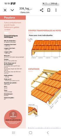 tuiles de Marseille rouge Poudenx