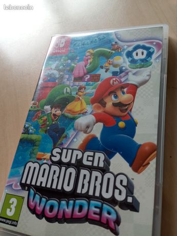 un jeu sur switch Super Mario Bros wonder