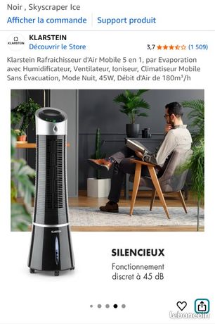 ventilateur rafraichisseur d'air emballé