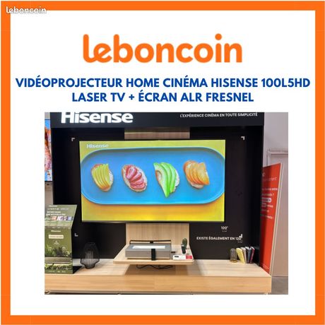 Vidéoprojecteur home cinéma HISENSE 100L5HD Laser TV + écran ALR FRESNEL