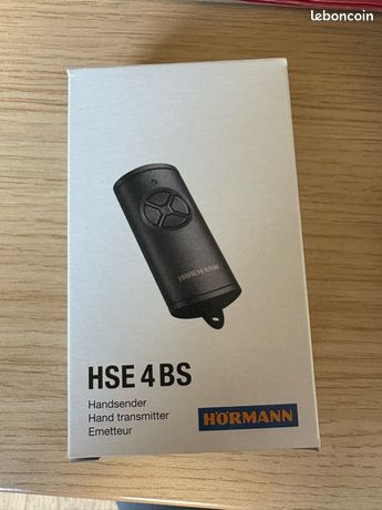 télécommande hormann hse4 868-bs. 4 touches, noire mat. , jamais servie