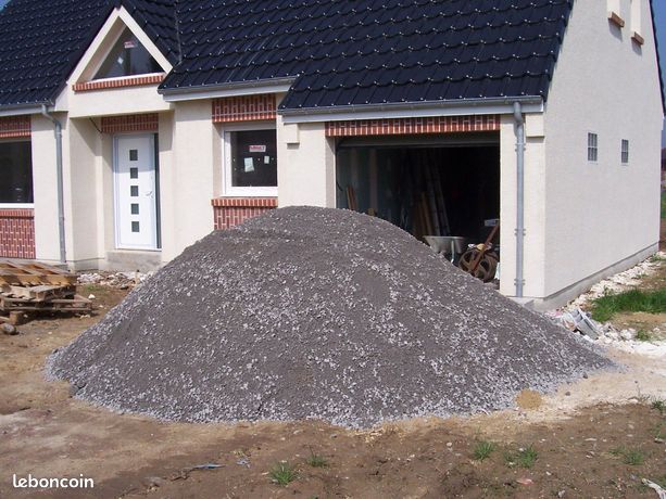 Vente et livraison de granulats sable, ternaire, terre végétale, cailloux, gravier