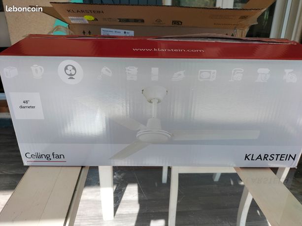 Ventilateur plafond blanc