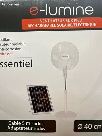 Ventilateur solaire elumine