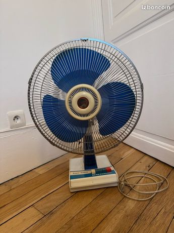 Ventilateur vintage bleu L.Y.C