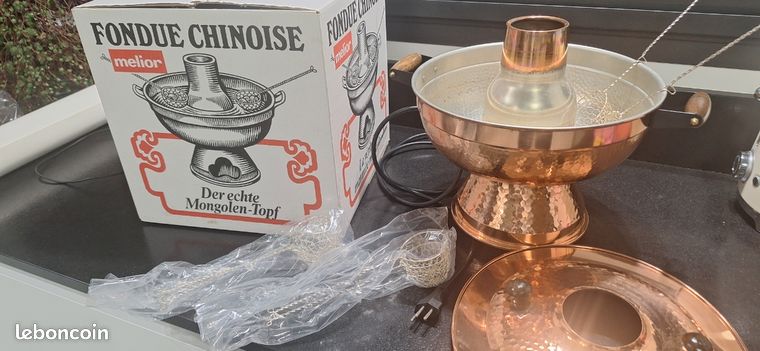 Véritable marmite Mongole / Fondue Chinoise Melior