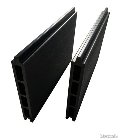 VERTEX Clôture en ALUMINIUM & BOIS COMPOSITE