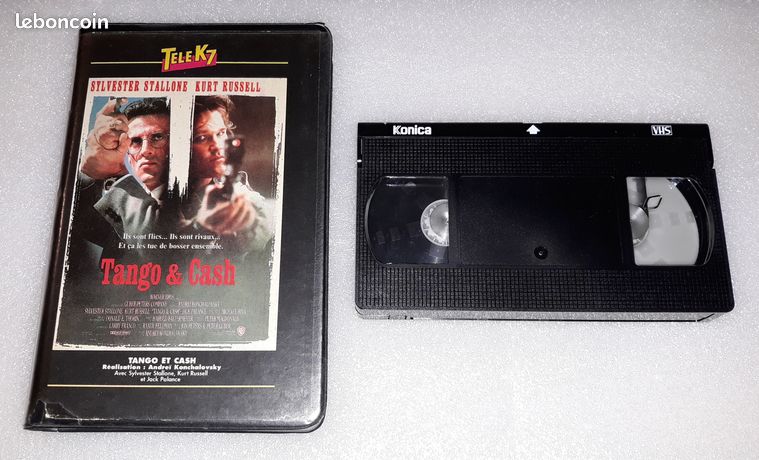 VHS Tango et Cash enregistré sur Canal+