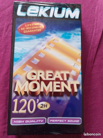 Vidéo VHS k7 vierge lekium 2heures 120 MNS High quality pal secam
