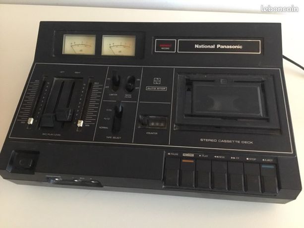 Vintage Japan National Panasonic RS-600 Stereo Cassette Deck Player / Recorder