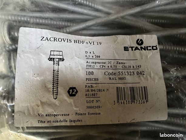 Vis autoperceuses ETANCO zacrovis