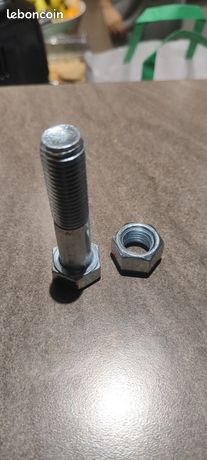 Vis et écrou neufM15 × 80 mm filetage partiel 40 mm +