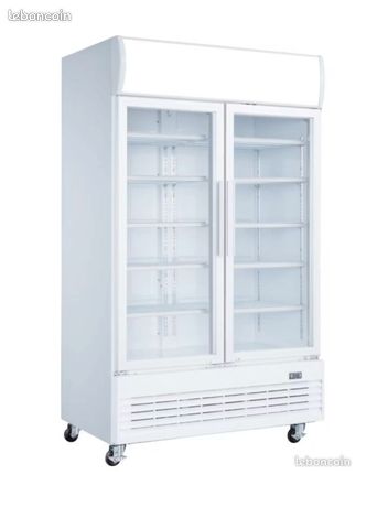 Vitrine réfrigérée deux portes vitrées