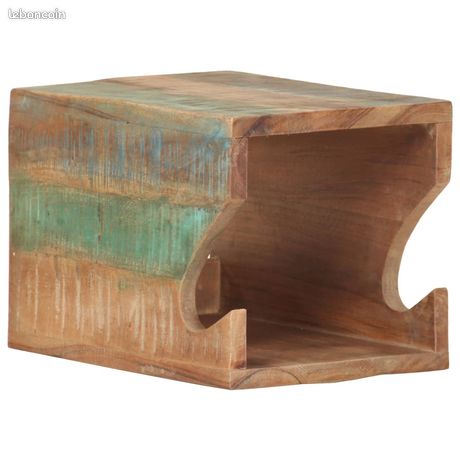 Vodali Mobilier Support mural de vélos 35x25x25 cm Bois de récupération massif