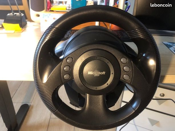Volant et pedales Microsoft Sidewinder Precision USB