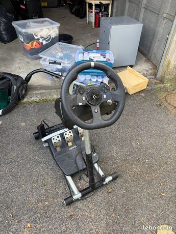 Volant logigech g920 + support