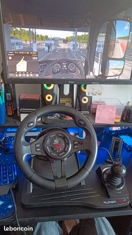 Volant SuperDrive GS 550 + pédales + levier de vitesses