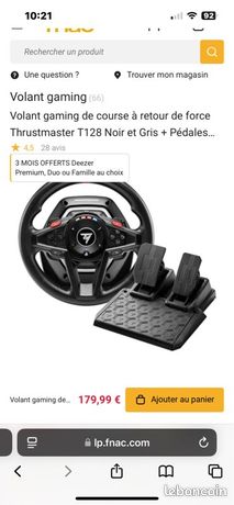 Volant thrustmaster t128 ps5