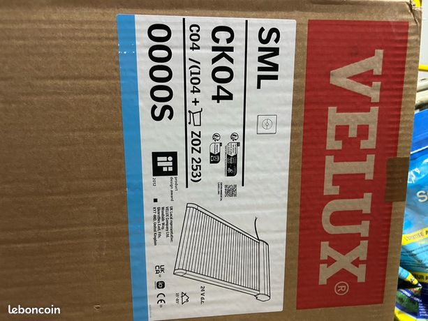 Volet électrique Velux SML MK04 + kit ZOZ 254 + Alim 24V neuf
