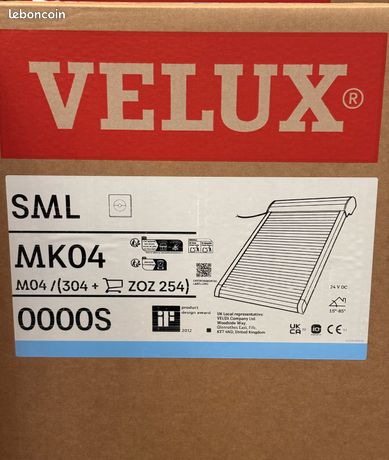 Volet roulant électrique H. 98 x L. 78 cm Velux