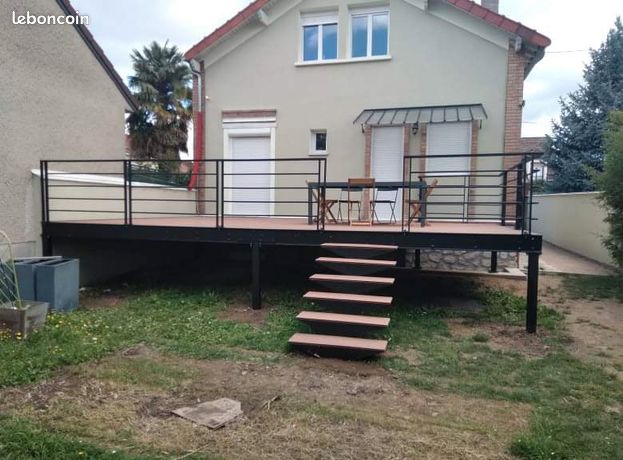 Votre tèrrasse Metal et bois sur mesure