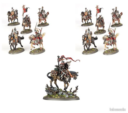 Warhammer AOS Cities of Sigmar Cavalier + Maréchal-Cavalier des Guilde Franche