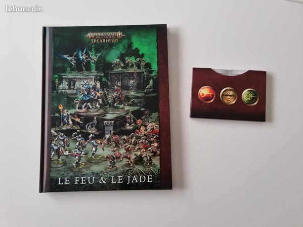Warhammer AOS Livre Spearhead Le Feu & Le Jade + Cartes