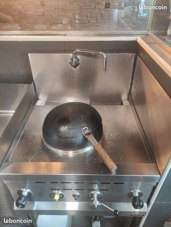 Wok1 brûleur gaz puissant 33 kW sur piétement NAYATI NGK 40S NGK40-75W1