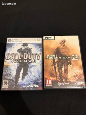 World at War 1 et Modern Warfare 2 PC