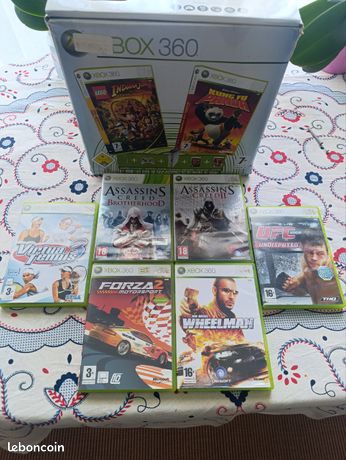 Xbox 360 avec 8 jeux