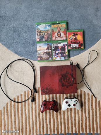 Xbox One 2 manettes 5 jeux