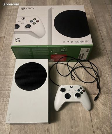 Xbox série S 512Go avec carton - HDMI - manette et câble - livrets - facture
