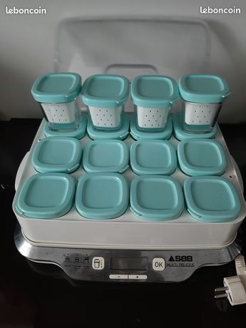 Yaourtière SEB MULTI DELICES 3 programmes 16 pots en verre 12 faisselles