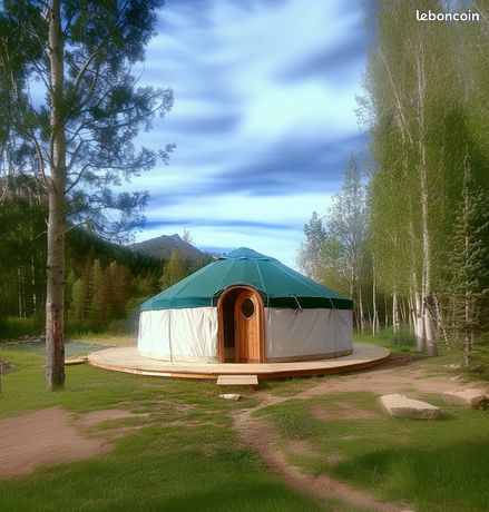 Yourte écologique en laine et chataigner - France - 4 saisons - Durable